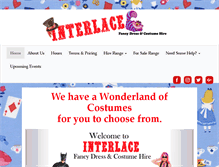 Tablet Screenshot of interlacecostumes.com.au